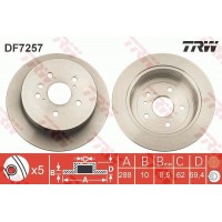 DF7257 TRW Гальмівний диск