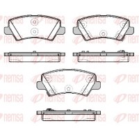 1804.02 REMSA Комплект гальмівних колодок дисковий гальм