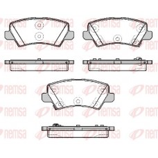 1804.02 REMSA Комплект гальмівних колодок дисковий гальм