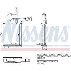 707279 NISSENS Теплообмінник обігрів салону