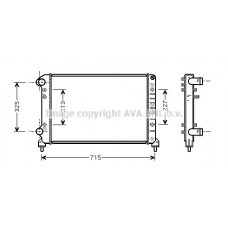 FTA2262 AVA QUALITY COOLING Радіатор охолодження двигуна