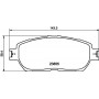 8DB 355 014-441 HELLA PAGID Комплект гальмівних колодок дисковий гальм