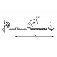 1 987 476 568 BOSCH Гальмівний шланг