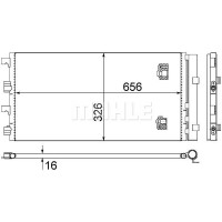 AC 724 000S MAHLE Конденсатор кондиціонера