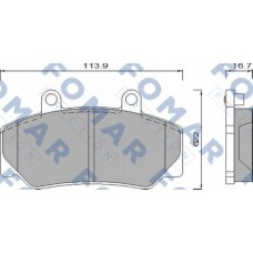 FO 473981 FOMAR Friction КомплеК т гальмівних колодок, дискове гальмо FO 473981 FOMAR Friction КомплеК т гальмівних колодок, дискове гальмо