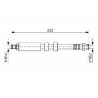 1 987 476 418 BOSCH Гальмівний шланг
