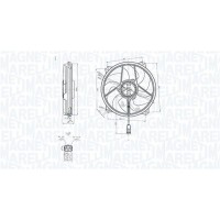 069422839010 MAGNETI MARELLI Вентилятор охолодження двигуна