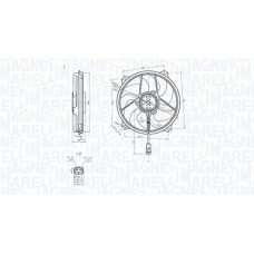 069422839010 MAGNETI MARELLI Вентилятор охолодження двигуна