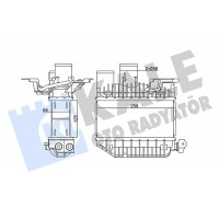 345135 KALE OTO RADYATÖR Интеркулер