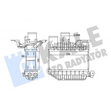 345135 KALE OTO RADYATÖR Интеркулер