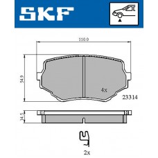 VKBP 80531 A SKF КомплеК т гальмівних колодок, дискове гальмо