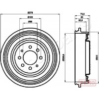 TA-0703C JAPANPARTS Гальмівний барабан