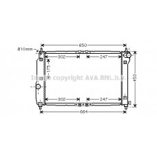 DWA2067 AVA QUALITY COOLING Радіатор охолодження двигуна