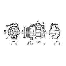 MSAK615 AVA QUALITY COOLING Компресор кондиціонера