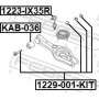 1229001KIT FEBEST Болт регулювання розвалу коліс
