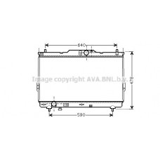 HY2113 AVA QUALITY COOLING Радіатор охолодження двигуна