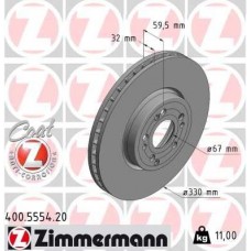 400.5554.20 ZIMMERMANN Гальмівний диск
