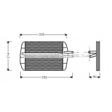 FD6216 AVA QUALITY COOLING Теплообмінник обігрів салону