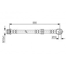 1 987 481 087 BOSCH Гальмівний шланг