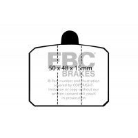 DP275 EBC Brakes Комплект гальмівних колодок дисковий гальм