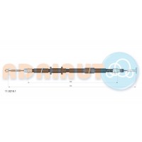 11.0216.1 ADRIAUTO Тросик, cтояночный тормоз