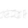 573379J JURID Комплект гальмівних колодок дисковий гальм