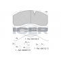 151254-066 ICER Комплект гальмівних колодок дисковий гальм