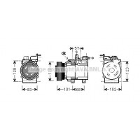 HYAK123 AVA QUALITY COOLING Компресор кондиціонера