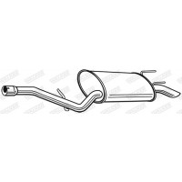 23482 WALKER Глушник вихлопних газів кінцевий