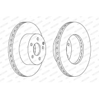 DDF1668C FERODO Гальмівний диск