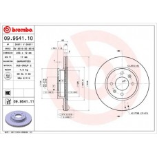 09.9541.10 BREMBO Гальмівний диск