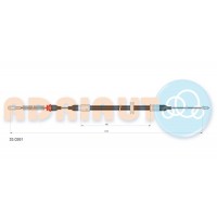 330261 ADRIAUTO OPEL Трос гальма лів. Corsa B 93-