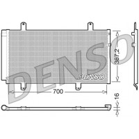 DCN51004 DENSO Конденсатор кондиціонера