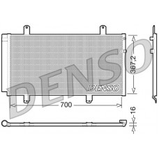 DCN51004 DENSO Конденсатор кондиціонера