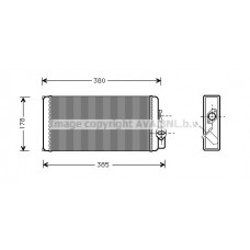 MS6188 AVA QUALITY COOLING Теплообмінник обігрів салону