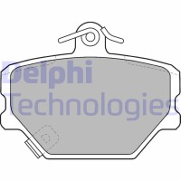 LP1465 DELPHI Комплект гальмівних колодок дисковий гальм
