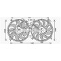 DN7537 AVA QUALITY COOLING Вентилятор охолодження двигуна