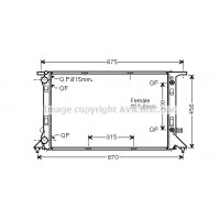 AIA2293 AVA QUALITY COOLING Радіатор охолодження двигуна