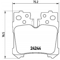 P 83 076 BREMBO Комплект гальмівних колодок дисковий гальм