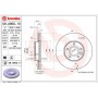 09.A905.11 BREMBO Гальмівний диск