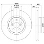 8DD 355 111-651 HELLA PAGID Гальмівний диск