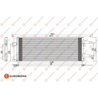 1610161780 EUROREPAR Конденсатор кондиціонера