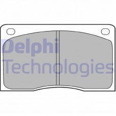 LP132 DELPHI Комплект гальмівних колодок дисковий гальм