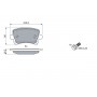 0 986 494 053 BOSCH Комплект гальмівних колодок дисковий гальм