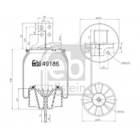 49186 FEBI BILSTEIN Кожух пневматичної ресори