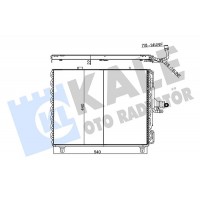 354060 KALE OTO RADYATÖR Конденсатор кондиціонера