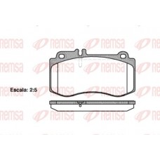 1406.00 REMSA Комплект гальмівних колодок дисковий гальм