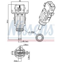 207010 NISSENS Датчик температура охолоджувальної рідини