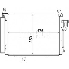 AC 17 000S MAHLE Конденсатор кондиціонера