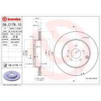 09.C178.11 BREMBO Гальмівний диск